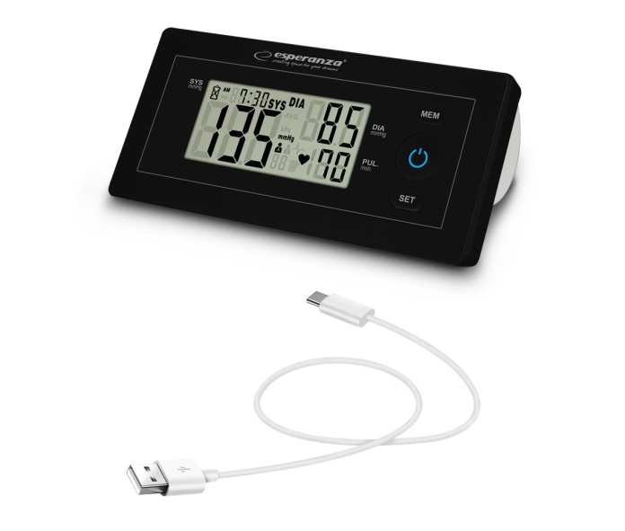 zasilanie USB-C ciśnieniomierza Esperanza ECB008